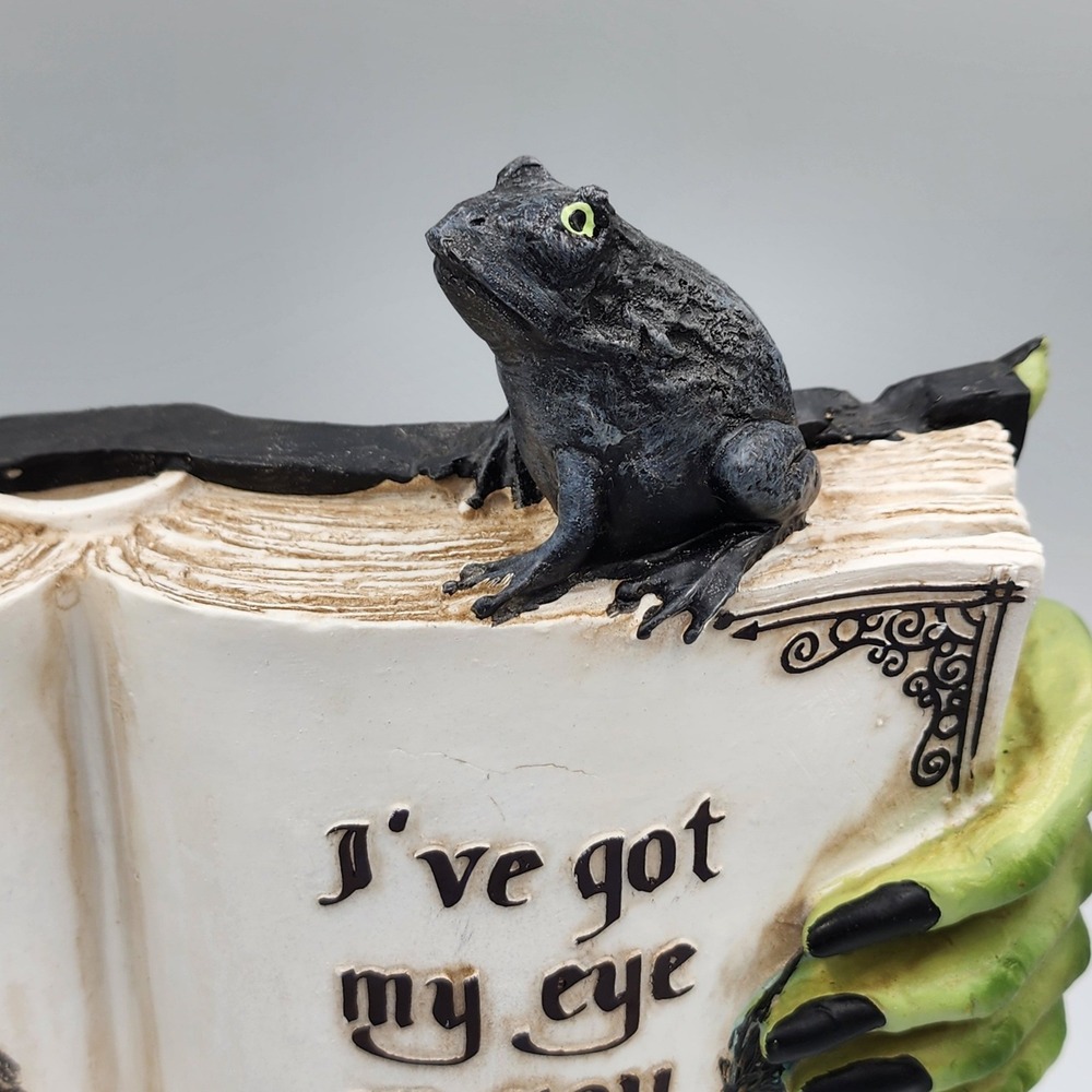 Halloween Faux Magic Book Witch Hands Prop Figurine Tabletop Decor 11.5" Resin - Picture 3 of 9